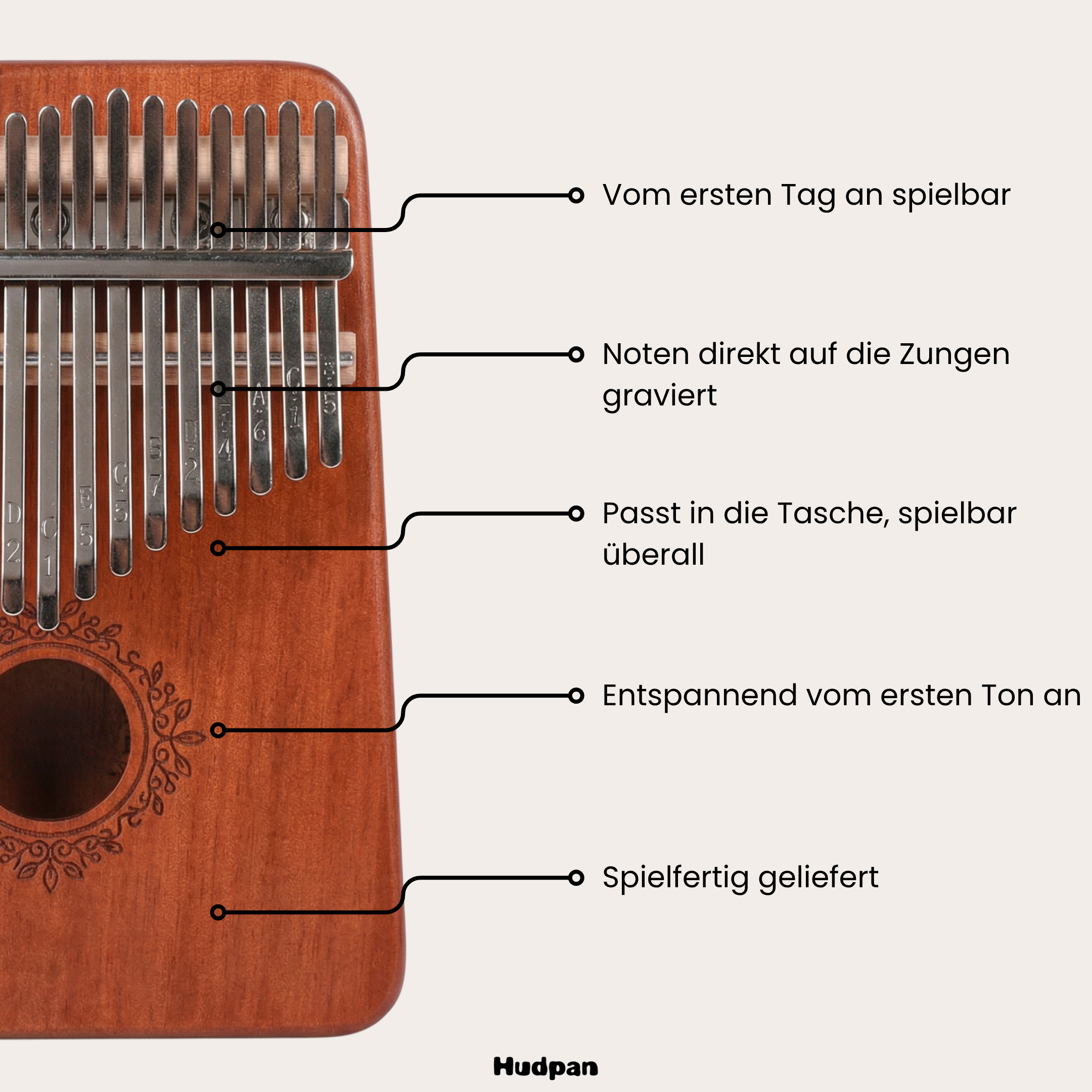 Kalimba Kranz  17 Tasten