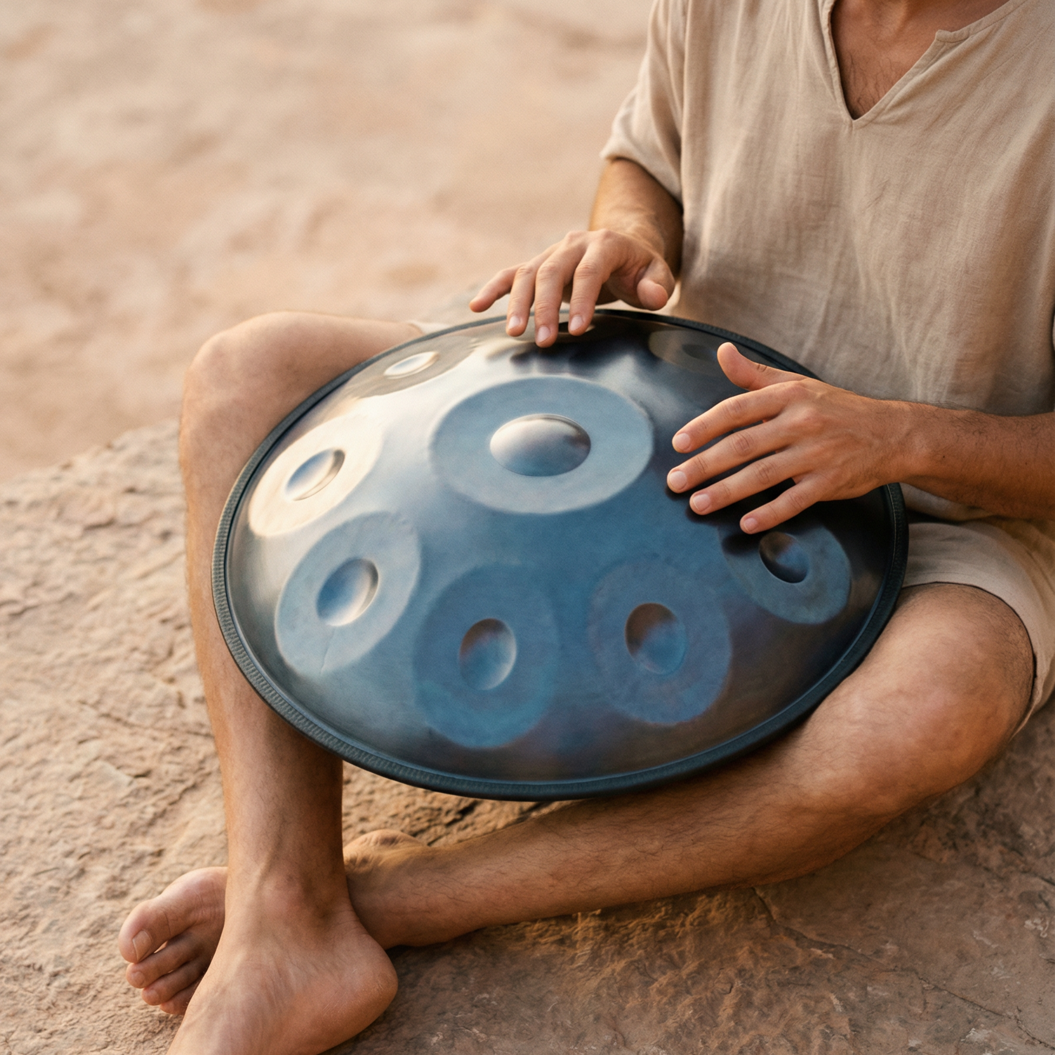 Handpan Nebel  9/10/12 Noten - D-Kurd