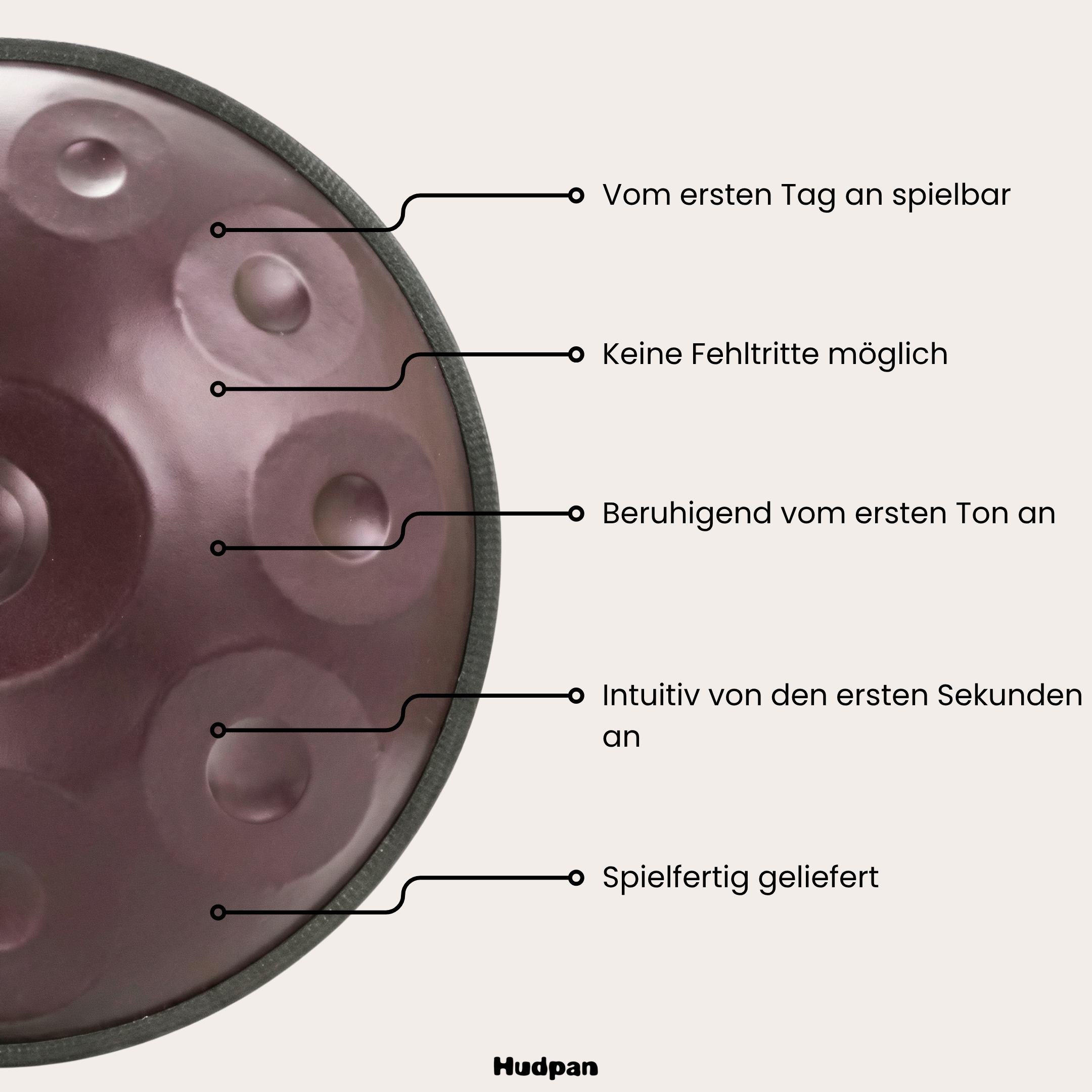 Handpan Dämmer  9/10/12 Noten - D-Kurd