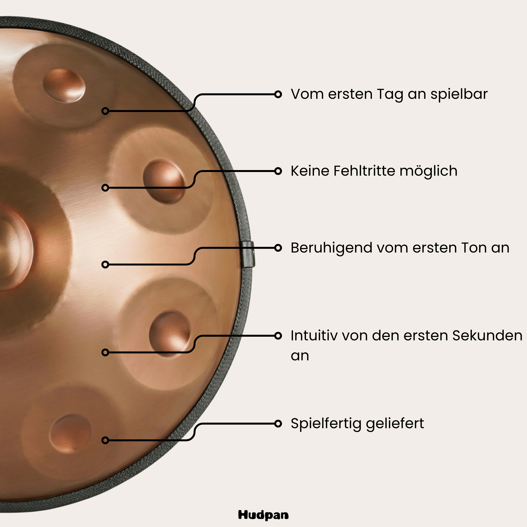 Handpan Bernstein  9/10/12 Noten - D-Kurd