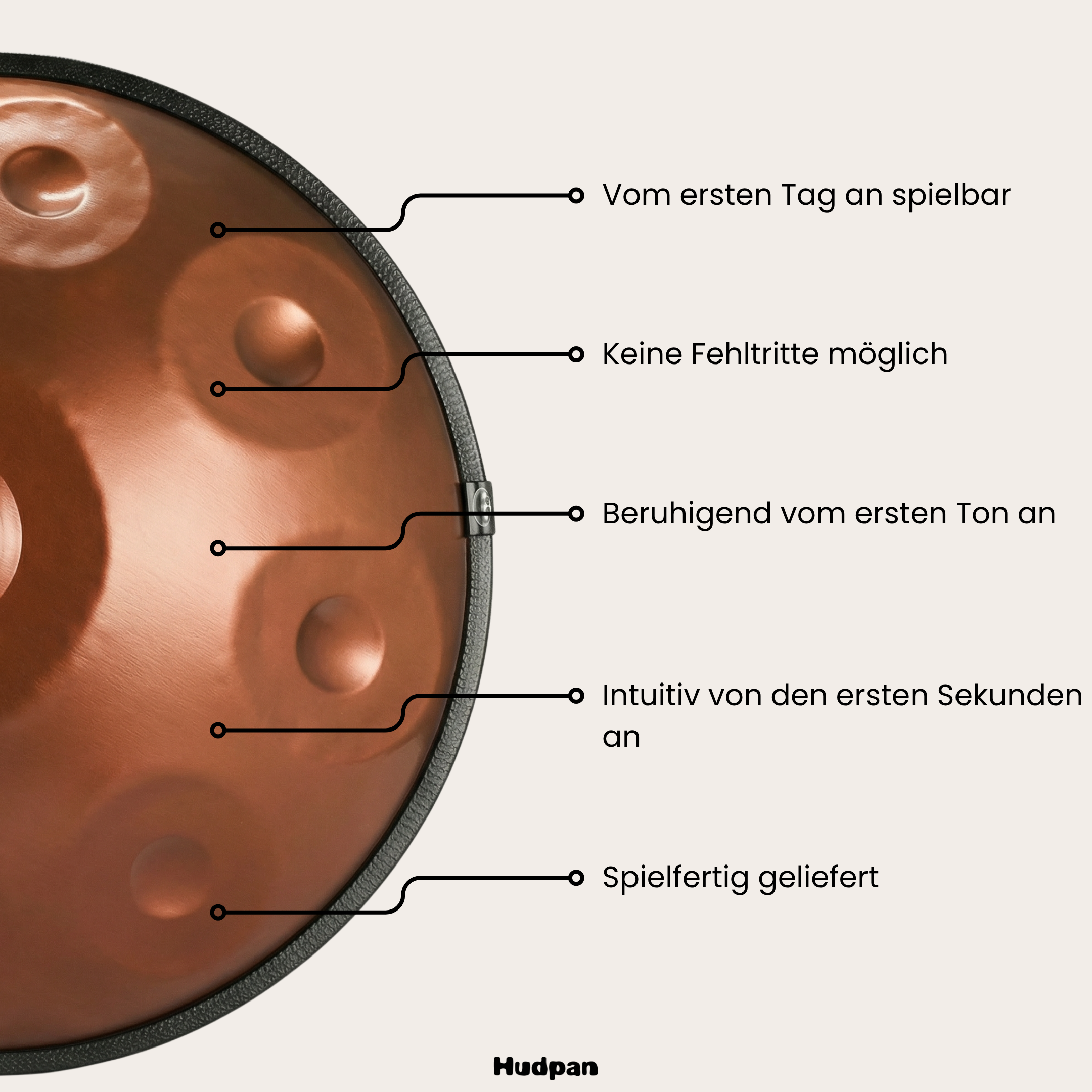 Handpan Erde  9/10/12 Noten - D-Kurd