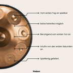 Handpan Patina  9/10/12 Noten - D-Kurd