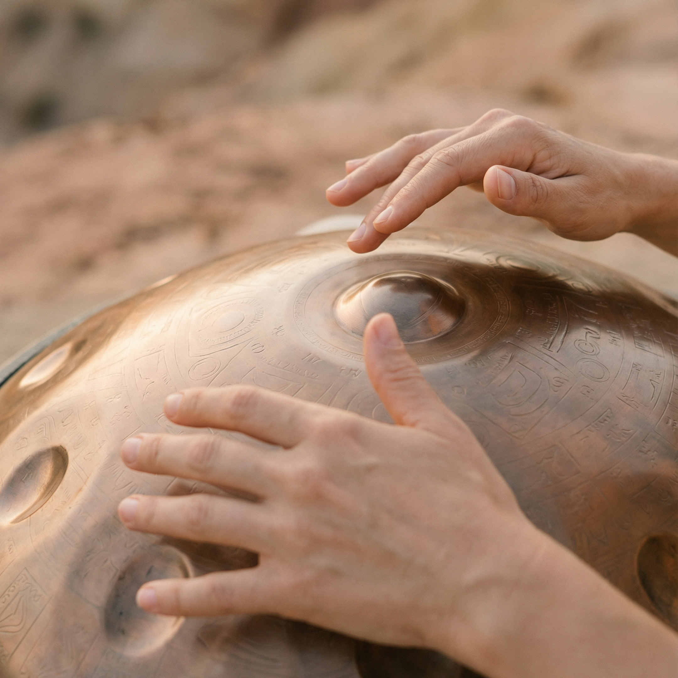 Handpan Aztec  9/10/12 Noten - D-Kurd