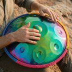 Handpan Regenbogen  9/10/12 Noten - D-Kurd