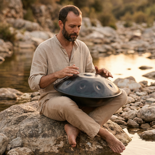 Handpan Asche  9/10/12 Noten - D-Kurd