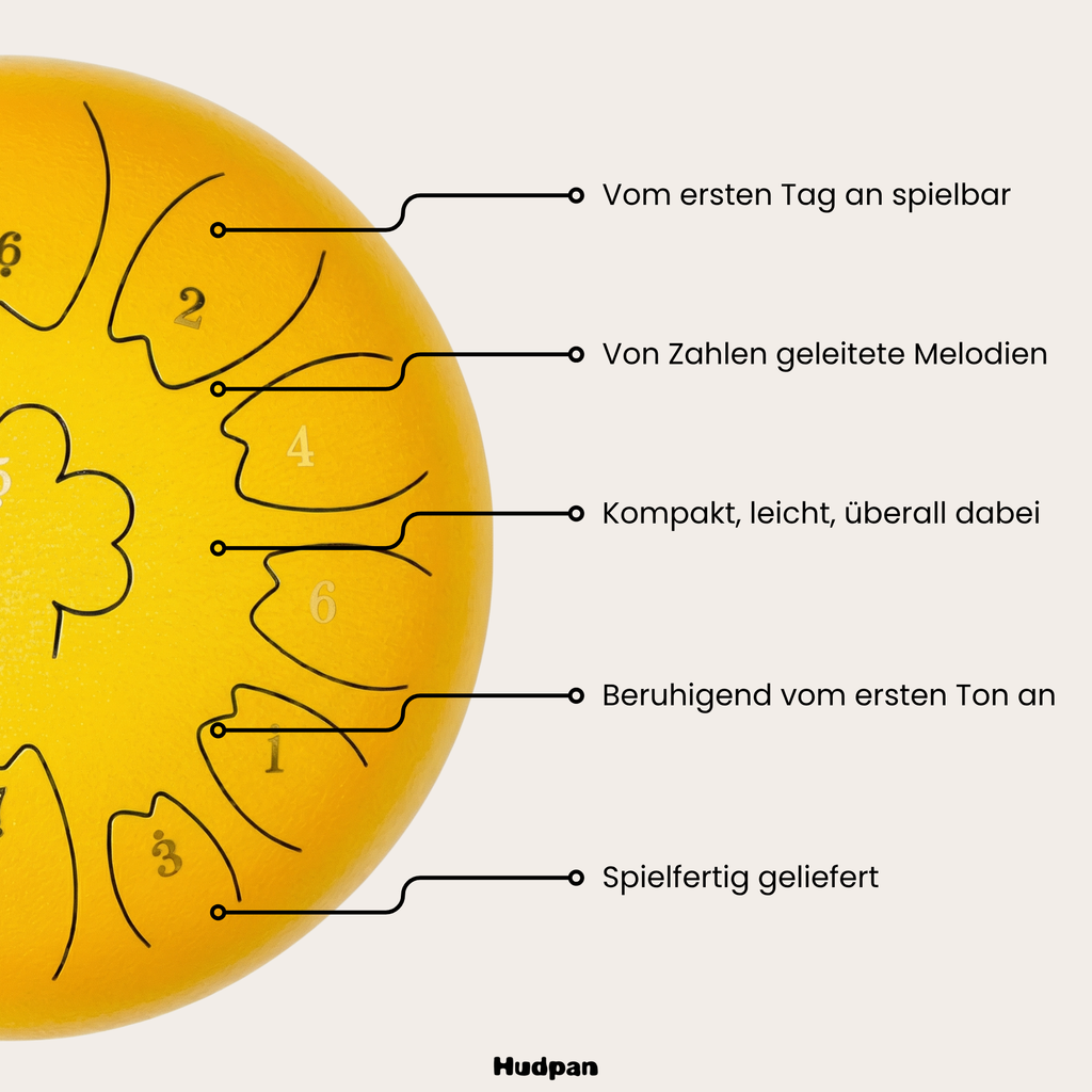 Zungentrommel 13 Noten 12 Zoll