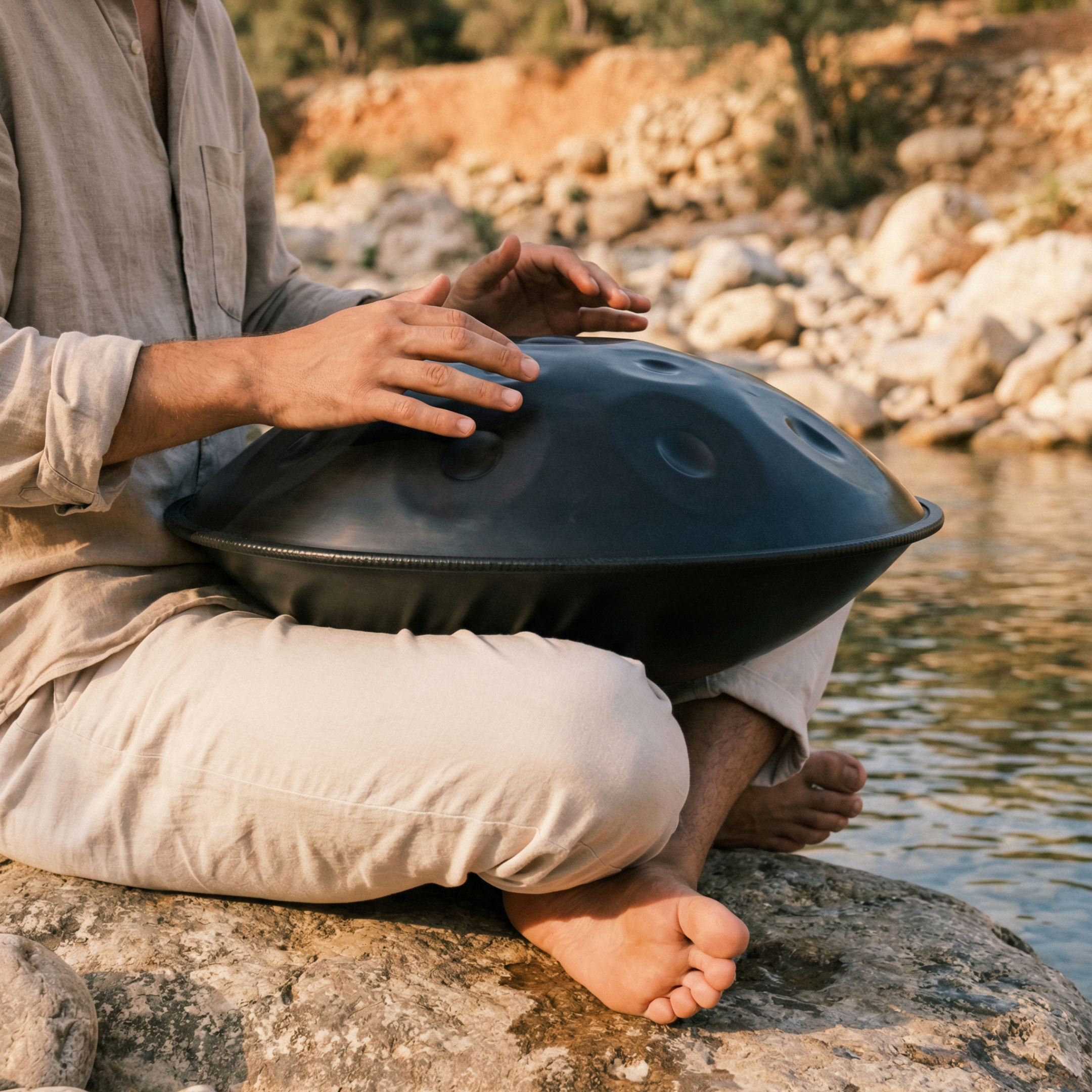 Handpan Asche  9/10/12 Noten - D-Kurd