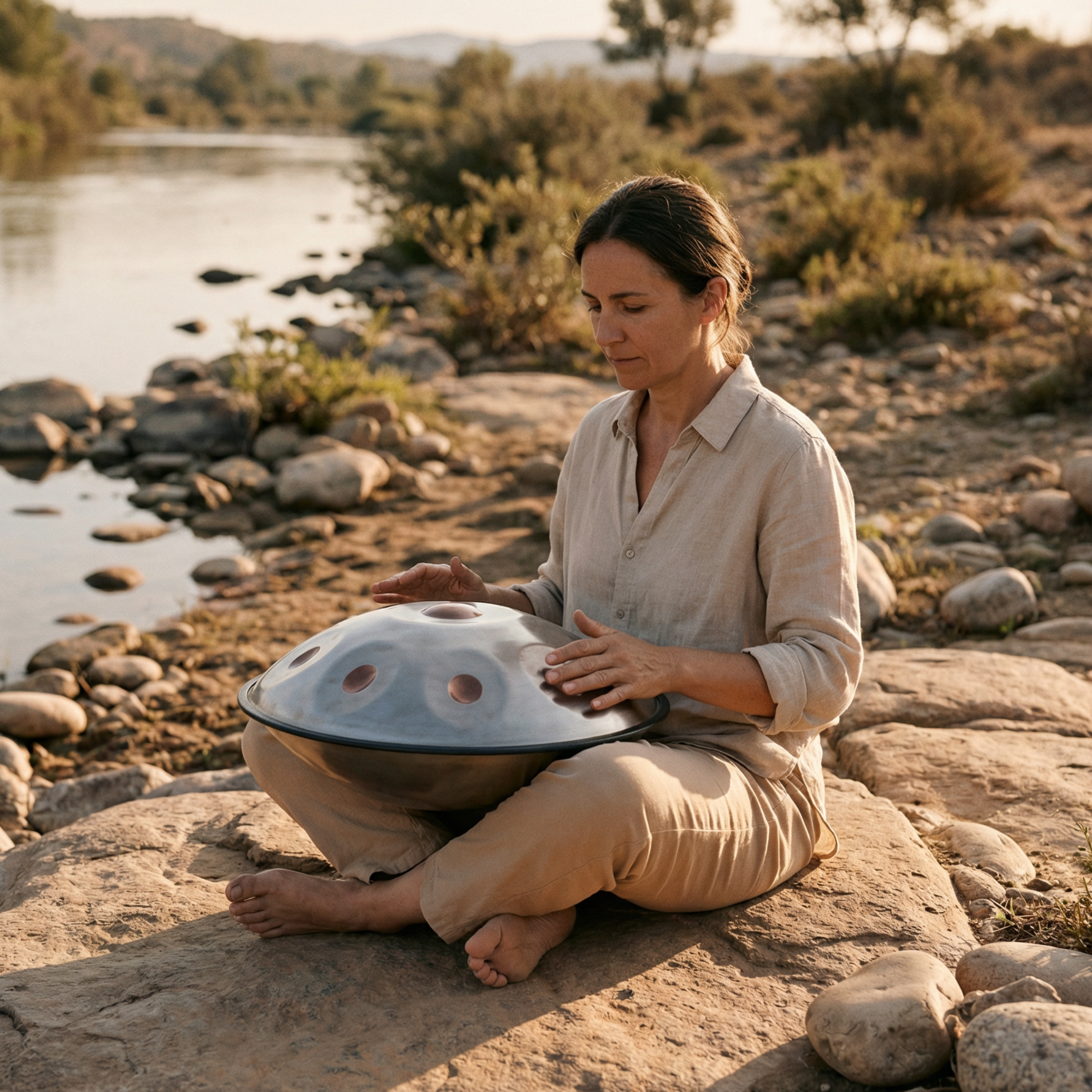 Handpan Kupferlicht  9/10/12 Noten - D-Kurd
