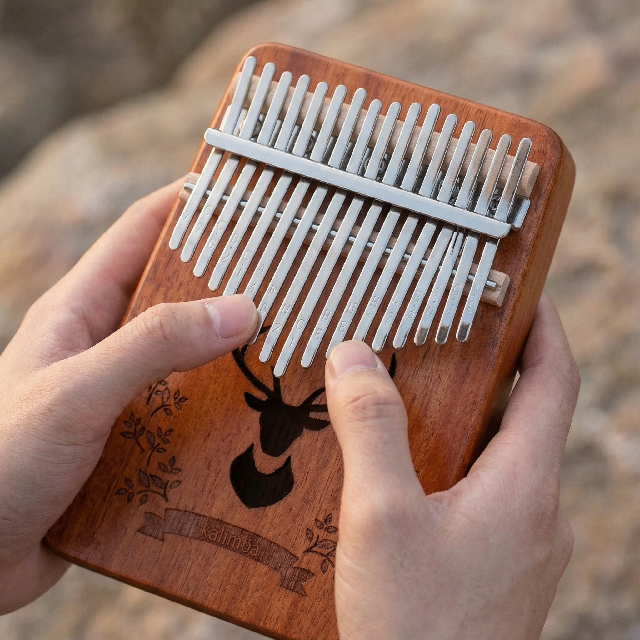 Kalimba Hirsch 17 Tasten